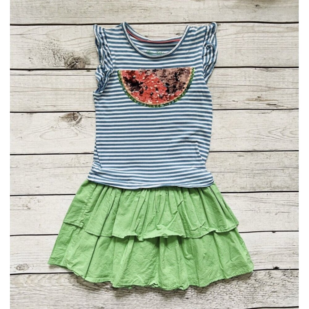 Mini Boden Watermelon Flip Sequin Dress